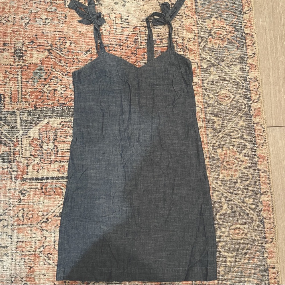 BLUE A-LINE DRESS • J CREW